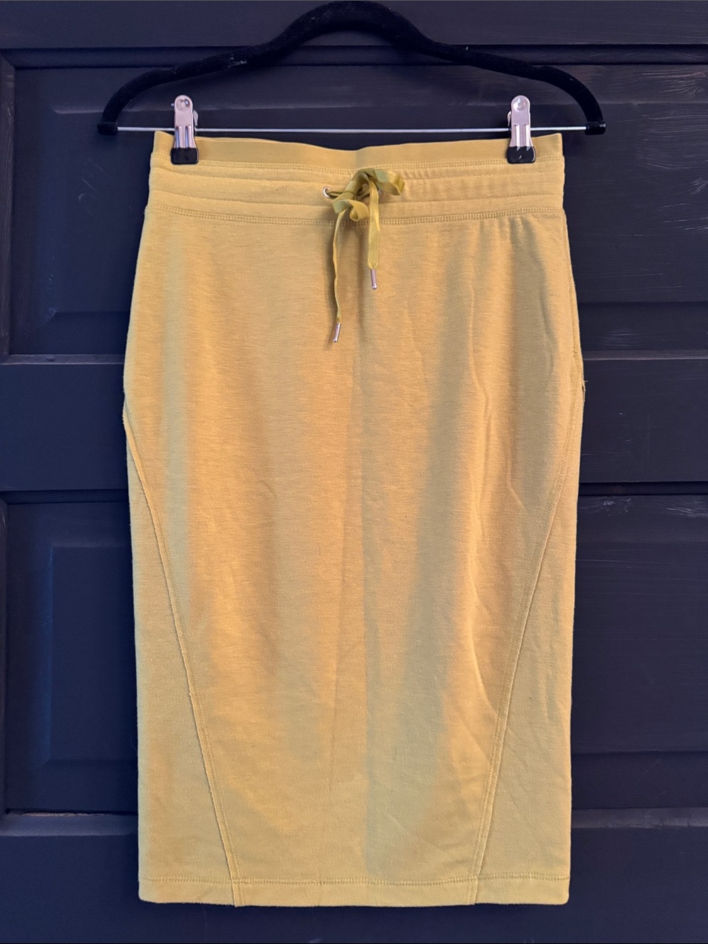 RACHEL Rachel Roy Chartreuse Knit Drawstring Pencil Skirt